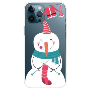 iPhone 13 Pro Max Couverture de Noël en plastique flexible – Joyeux Noël – Happy Snowmaniphone 13 Pro Max Couverture de Noël en plastique flexible – Joyeux Noël – Happy Snowman