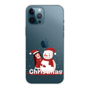 iPhone 13 Pro Max Couverture de Noël en plastique flexible – Girl & Snow mandiphone 13 Pro Max Couverture de Noël en plastique flexible – Girl & Snowman