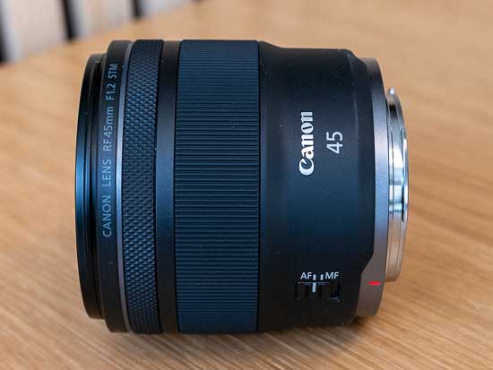 Canon RF 45 mm F1.2 STM