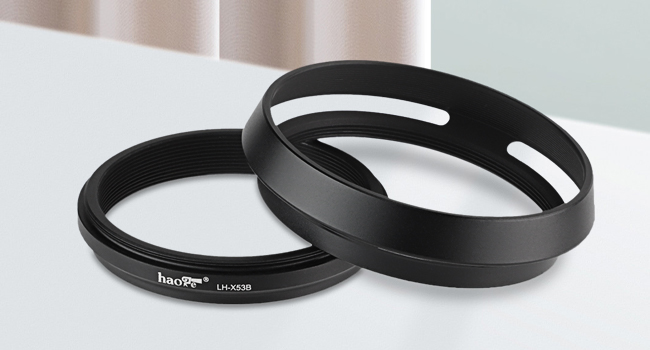 Haoge LH-X53B pare-soleil 3 en 1 pour appareil photo Fujifilm X100VI X70 X100 X100S X100T X100F X100V