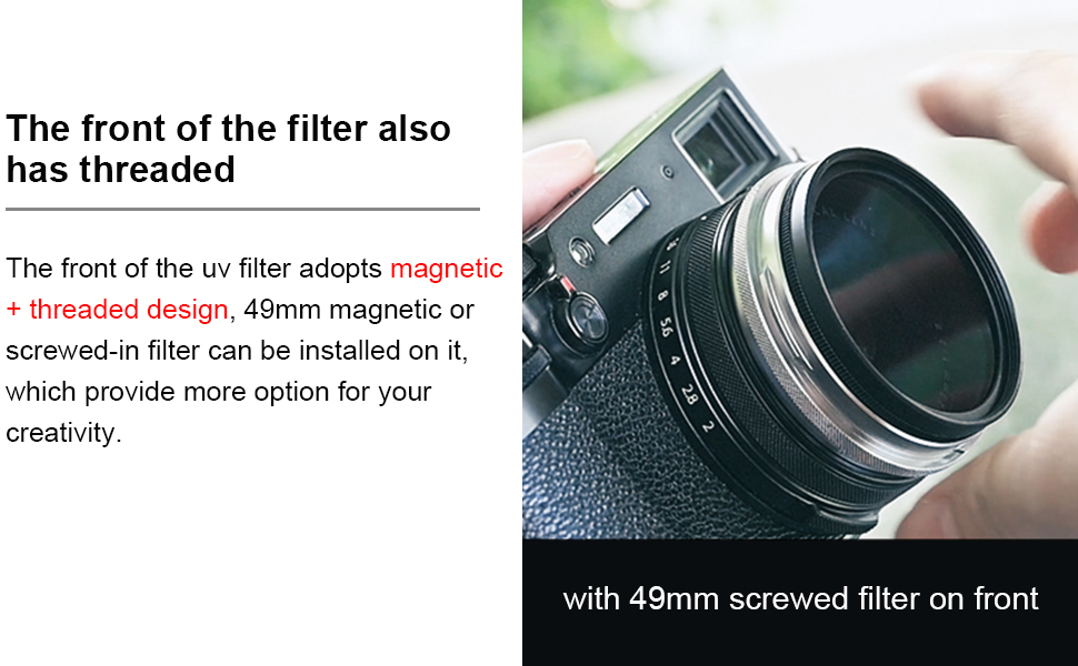 Filtre UV Kase pour la série Fuji X100