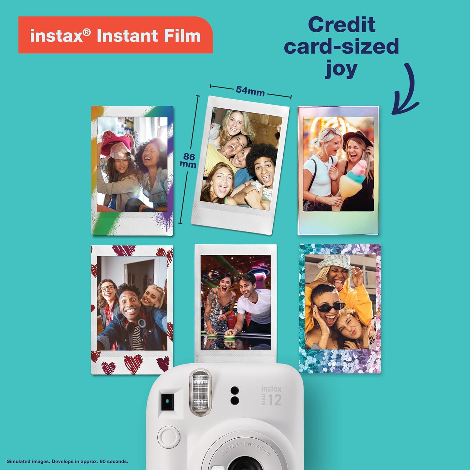 Appareil photo instantané Fujifilm Instax Mini 12 - Bleu pastel – Image 6