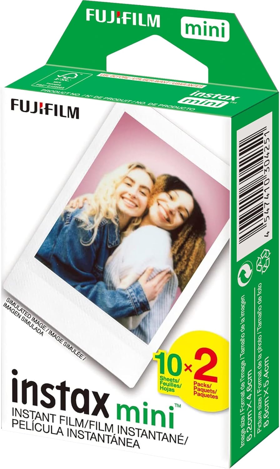 Fujifilm Instax Mini Film instantané (8 paquets jumeaux, 160 images au total) pour appareils photo Instax – Image 2