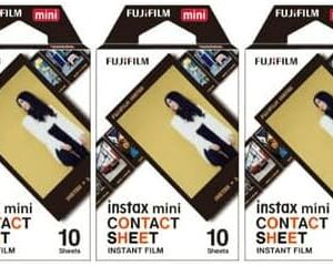 Fujifilm Instax Mini 40 Feuille contact Film instantané (paquet de 3 et 30 expositions) Bundle (3 articles)
