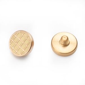 Bouton d'obturation en métal pour appareil photo à motif de grille pour FUJIFILM X100VI X100V X-T4 X-T3 X-E4 X-T50 X-T30II Ensemble décoratif d'obturateur de sabot chaud (bouton décoratif d'obturateur en alliage de cuivre)