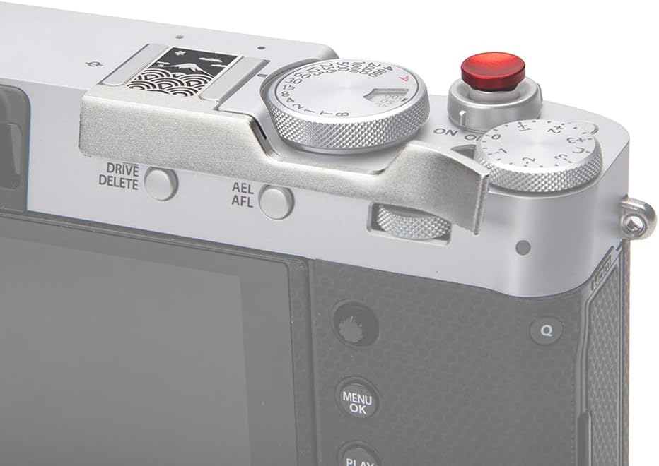 Poignée de pouce en métal avec cache-griffe pour appareil photo Fujifilm X100V/X100VI Motif mer de nuages (Mer de nuages) – Image 9