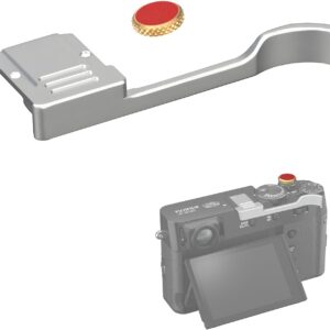 Poignée de pouce en métal X100VI /X100V, pour Fuji Fujifilm X100VI X100V X100FCamera, accessoires de poignée de pouce (argenté)