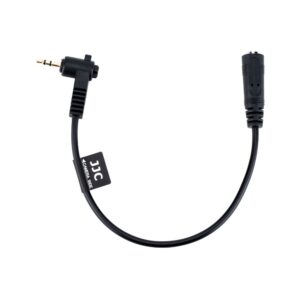 JJC Câble audio pour microphone 3,5 mm femelle vers 2,5 mm mâle Adaptateur micro pour Fuji Fujifilm X-T30 II X-T30 X-T20 X-T10 X100VI X100V X100F X100T X-T100 X-PRO3 X-PRO2 X-T1 X-E3 X-E2S X-E2 X-E1 et XF10