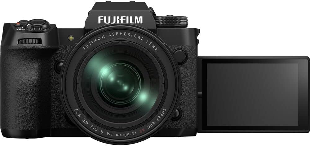 Appareil photo sans miroir Fujifilm X-H2 avec objectif 16-80 mm, comprend : carte mémoire SanDisk SDXC Extreme PRO 64 Go, batterie Power2000 de rechange et plus (7 pièces) – Image 3