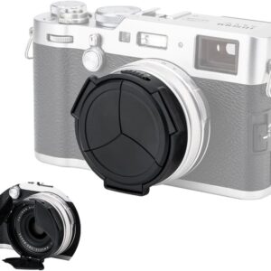 Capuchon d'objectif d'appareil photo compatible avec Fujifilm Fuji X100VI X100V X100F X100T X100S X70 X100 Series, anti-rayures