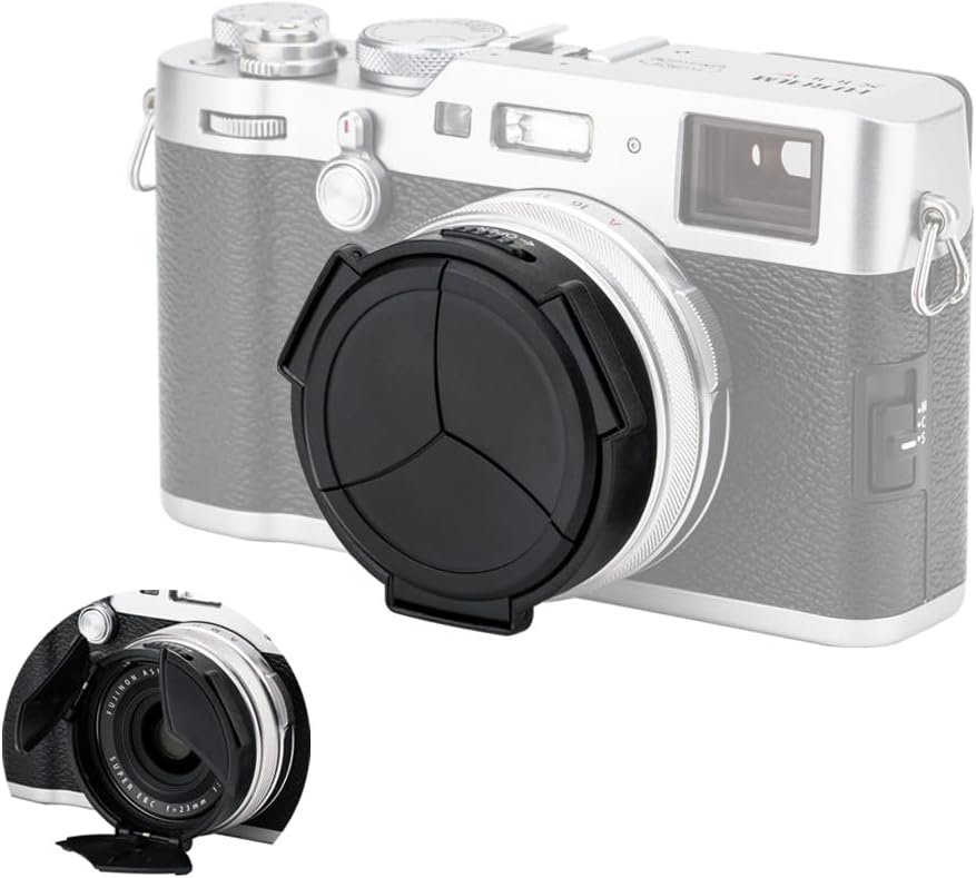 Capuchon d'objectif d'appareil photo compatible avec Fujifilm Fuji X100VI X100V X100F X100T X100S X70 X100 Series, anti-rayures
