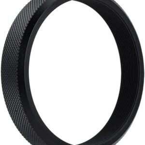 JJC AR-X100 Bague d'adaptation de filtre d'objectif en métal pour appareil photo Fuji Fujifilm X100VI X100V X100F X100T X100S X100 Fixation de filtre UV ND CPL 49 mm et capuchon d'objectif Fuji FLCP-49, remplace la bague d'adaptation Fuji AR-X100, Noir