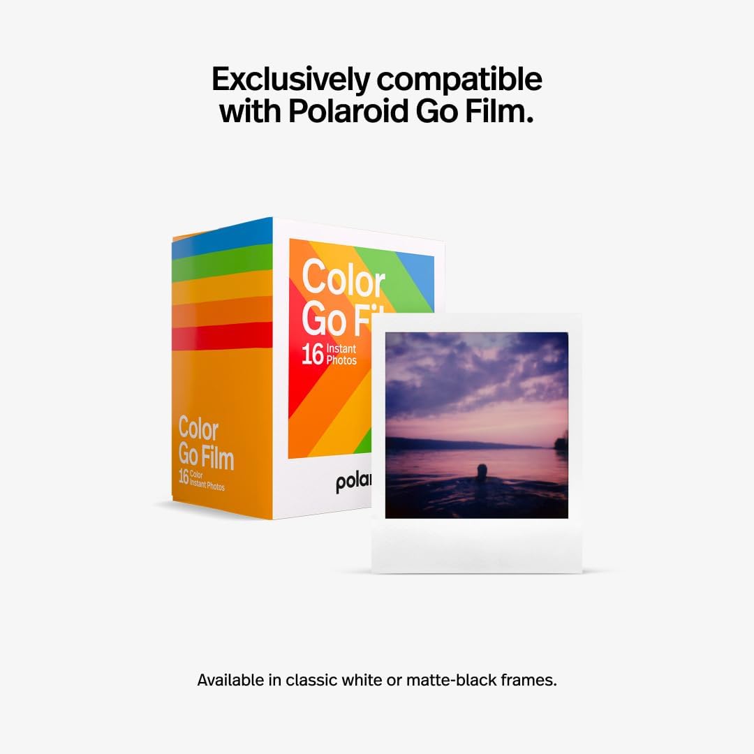 Polaroid Go Generation 2 – Mini appareil photo instantané + film (16 photos incluses) – Blanc (6282) – Image 6