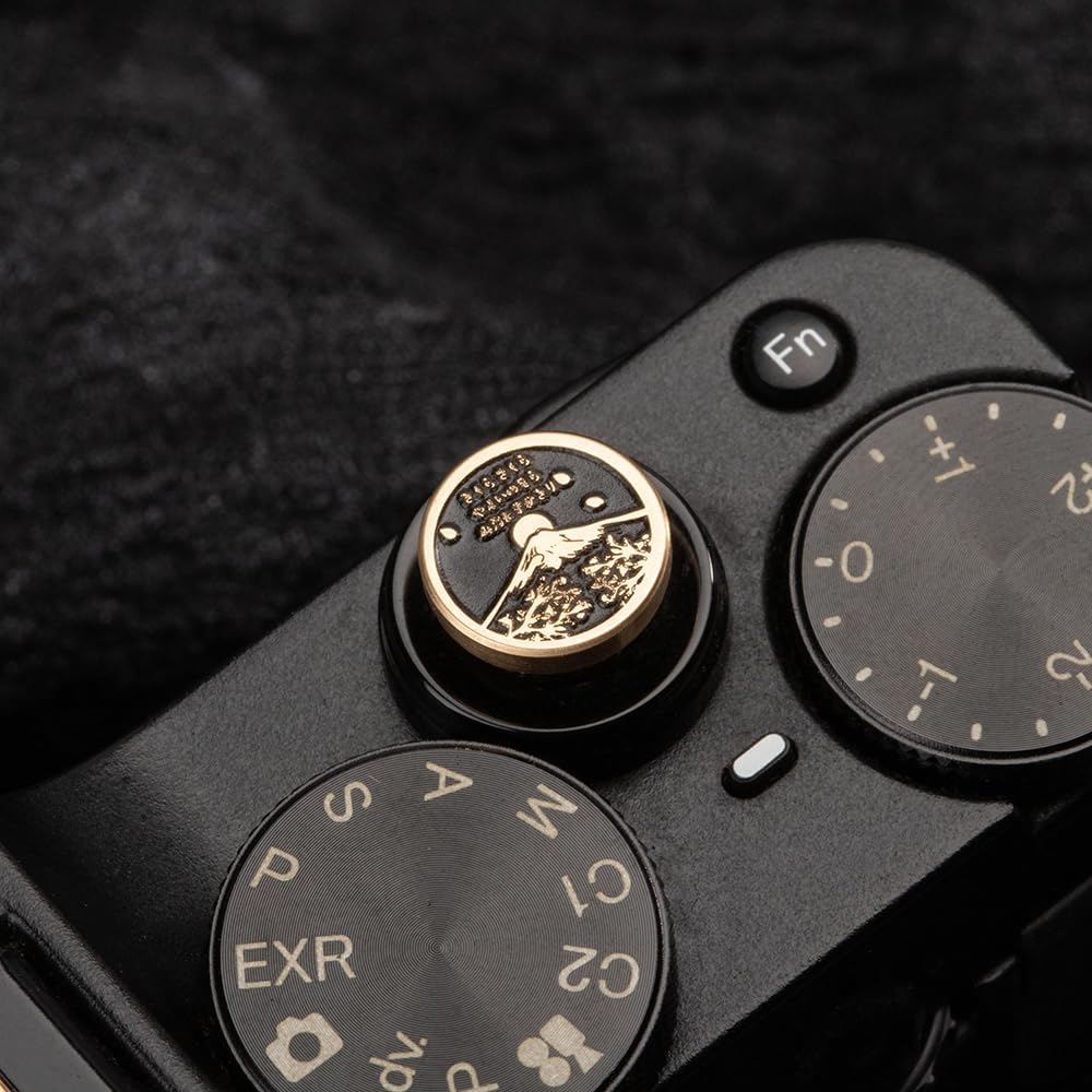 Bouton décoratif d'obturation en métal pour appareil photo en forme de fleurs de cerisier tombantes pour Fujifilm x100vi x100v xpro2 xt50 xt30 xt30ii pour Nikon zf (bouton décoratif d'obturation en alliage de cuivre) – Image 6