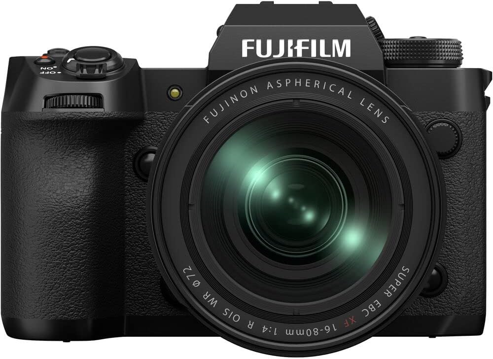 Appareil photo sans miroir Fujifilm X-H2 avec objectif 16-80 mm, comprend : carte mémoire SanDisk SDXC Extreme PRO 64 Go, batterie Power2000 de rechange et plus (7 pièces) – Image 2