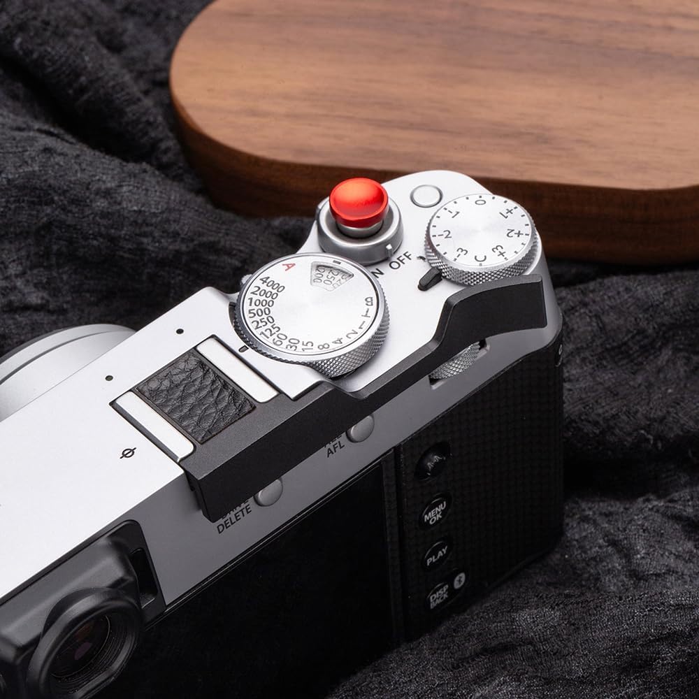 Poignée de pouce en métal avec cache-griffe pour appareil photo Fujifilm X100V/X100VI, garniture en cuir, poignée de pouce (grain de cuir noir) – Image 8