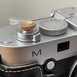 YEWOOP Lf-B Bouton de déclenchement concave moleté en laiton métallique compatible avec Fujifilm, Hasselblad, Rolleiflex, Nikon Meilleur équilibre et meilleure prise en main