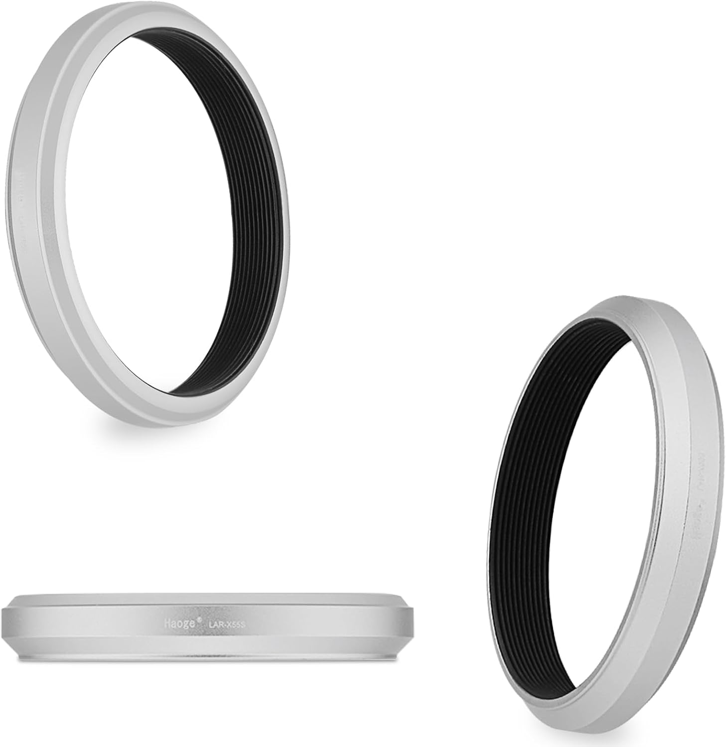 Haoge Bague d'adaptation de filtre d'objectif 49 mm pour appareil photo Fujifilm Fujinon X100VI X100V compatible avec filtre UV CPL ND 49 mm pour capuchon d'objectif d'origine Argenté LAR-X55S – Image 4