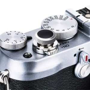 Capuchon de bouton de déclenchement souple pour Fujifilm XT30III X-M5 X Half X100VI X-T5 X-T30 II XT30 XT3 X100F X-Pro2 X-Pro1 XT2 X-E5 X-E3 X-E2S XT20 X-T10 X100S GFX100RF RX10 IV III II RX1RII RX1R RX1/GR Noir