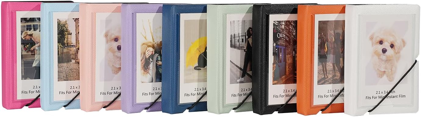 Mini album photo instantané Polaroid pour film d'appareil photo Fujifilm Instax Mini 12 11 9 99 8 7+ 40 EVO de 3 pouces, pignon HP, cartes photo K-pop (bleu marine, 1 paquet) – Image 5