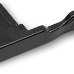 Iborrys Poignée en métal pour appareil photo Fujifilm Fuji X100VI, support de repose-pouce, motif antidérapant vintage exclusif, améliore la sensation de prise en main de l'appareil photo (noir)