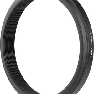 Haoge LAR-X55B Bague d'adaptation pour filtre UV d'objectif 49 mm pour appareil photo Fujifilm Fujinon X100VI X100V Compatible avec filtre UV CPL ND 49 mm pour capuchon d'objectif d'origine Noir LAR-X55B