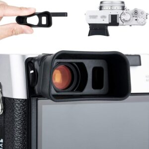 Viseur d'appareil photo en silicone souple, oculaire pour Fujifilm Fuji X100VI et X100V, protecteur d'œilleton (installation de support de griffe)