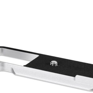 Poignée Haoge pour corps d'appareil photo Fujifilm X-E5 support de poignée en forme de L HG-FUXE5N-S argent avec plaque standard Arca-Swiss