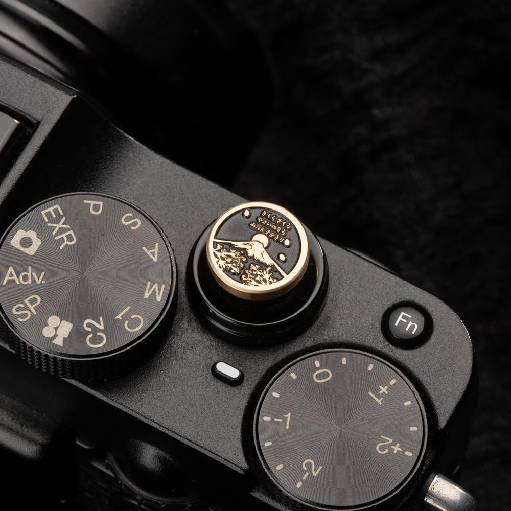 Bouton décoratif d'obturation en métal pour appareil photo en forme de fleurs de cerisier tombantes pour Fujifilm x100vi x100v xpro2 xt50 xt30 xt30ii pour Nikon zf (bouton décoratif d'obturation en alliage de cuivre) – Image 5