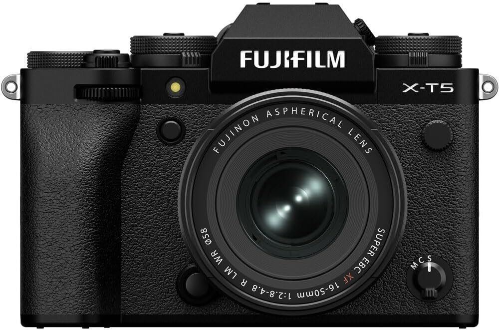Appareil photo numérique sans miroir Fujifilm X-T5 avec objectif XF 16-50 mm f/2.8-4 R LM OIS (noir), comprend : carte mémoire SanDisk Extreme PRO SDXC 128 Go, batterie de rechange et plus encore – Image 2