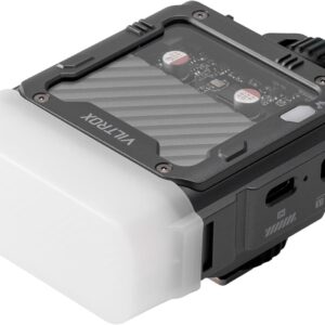 VILTROX Flash TTL pour Fujifilm, 1800 mAh sur appareil photo Fuji, 26 W/s 6500 K, petit flash pour appareil photo, mini flash GN16, temps de recyclage 1 s, avec boîte à lumière (Spark Z3-F, gris)