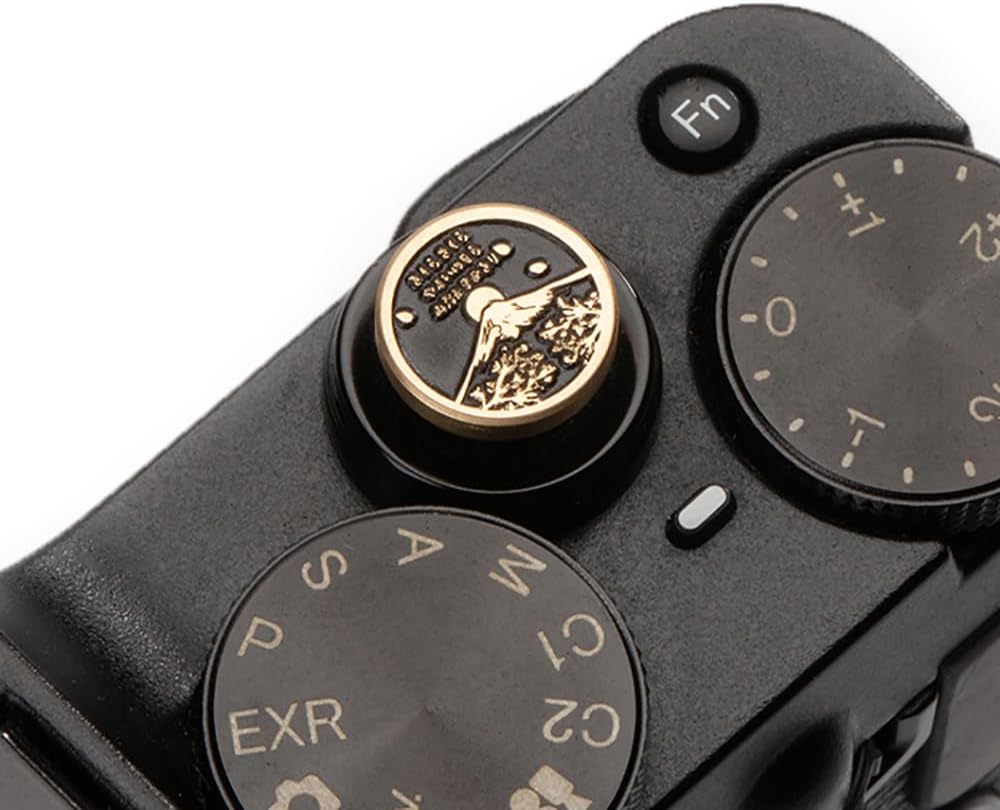 Bouton décoratif d'obturation en métal pour appareil photo en forme de fleurs de cerisier tombantes pour Fujifilm x100vi x100v xpro2 xt50 xt30 xt30ii pour Nikon zf (bouton décoratif d'obturation en alliage de cuivre) – Image 2