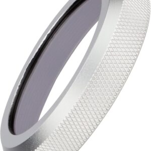 Filtre UV et pare-soleil pour objectifs d'appareil photo Fuji X100VI Fujifilm X100V – Filtre UV résistant aux intempéries avec protection contre la poussière et l'eau – Argent