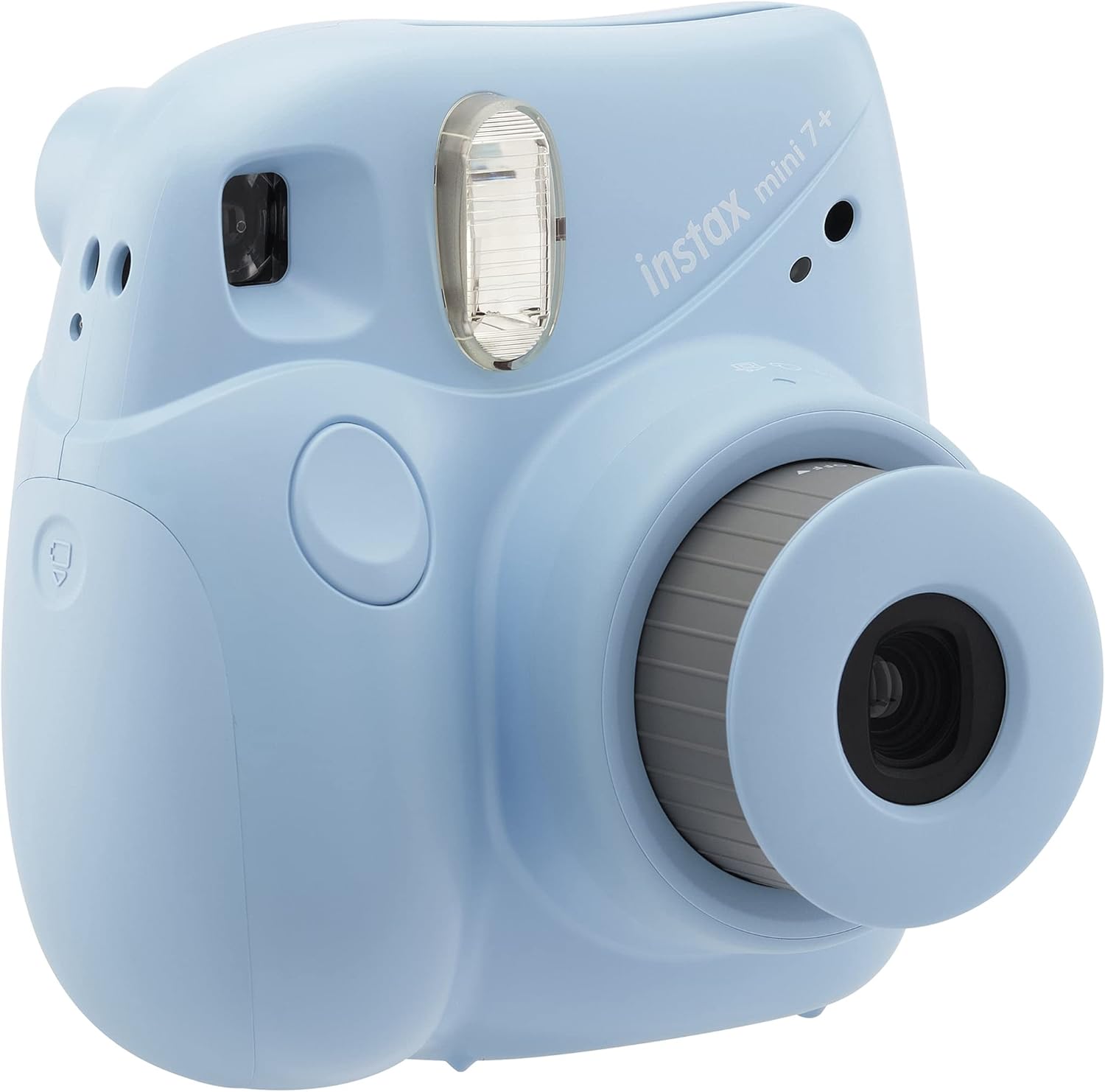 Appareil photo Fujifilm Instax Mini 7+, facile à utiliser, portable, miroir à selfie pratique, appareil photo Polaroid, parfait pour les débutants et les experts, design élégant et élégant – Bleu clair (renouvelé) – Image 2