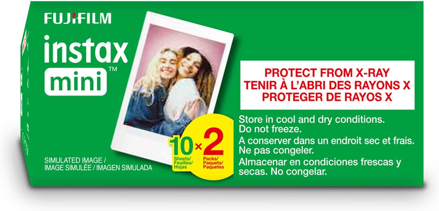 FUJIFILM Instax Mini Lot de 2 films instantanés (blanc), 20 photos – Image 5