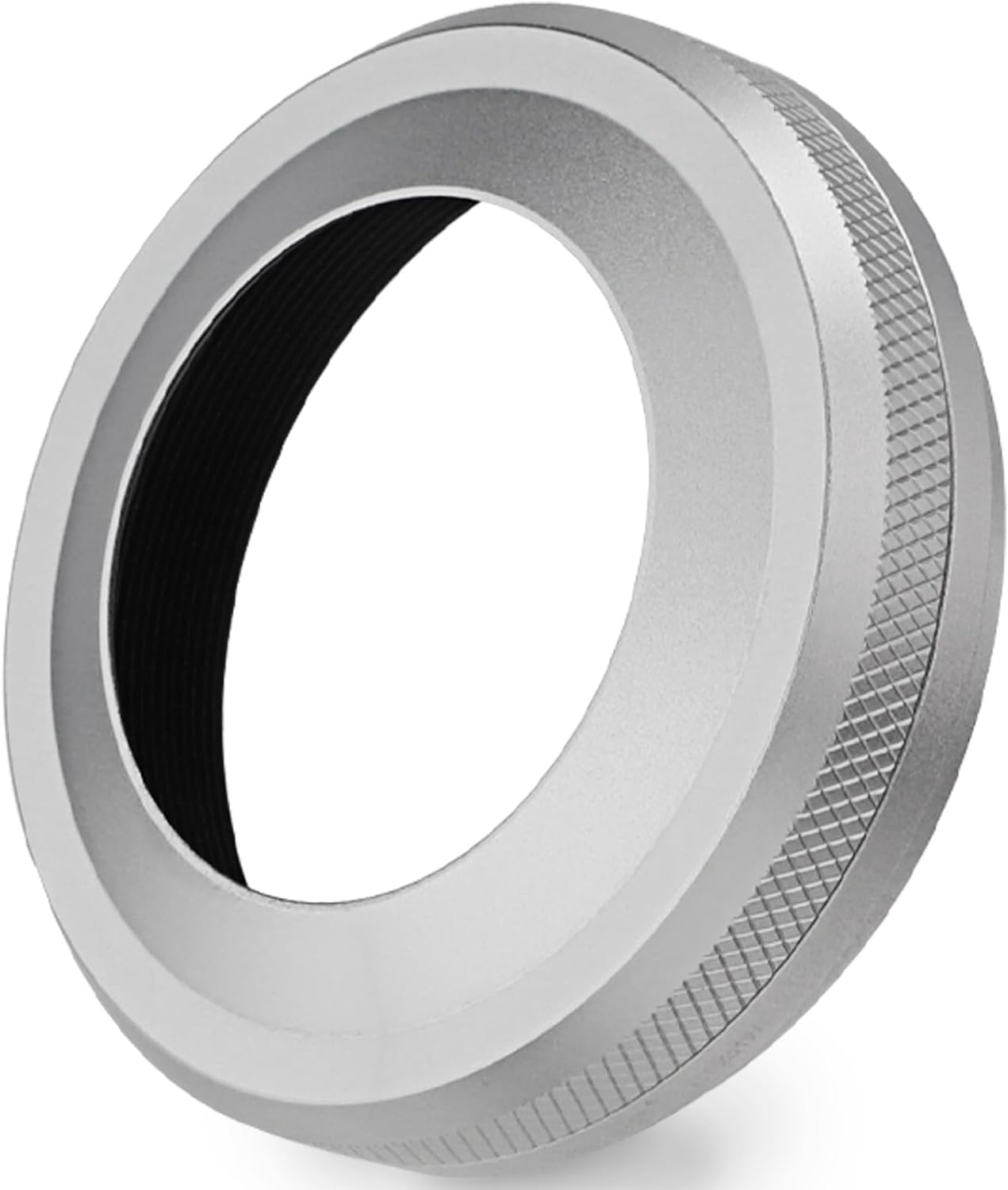 Haoge LH-X51W Pare-soleil ultra-mince 2 en 1 entièrement en métal avec jeu de bagues d'adaptation pour appareil photo Fuji X100VI Fujifilm FinePix X100V Argent – Image 9
