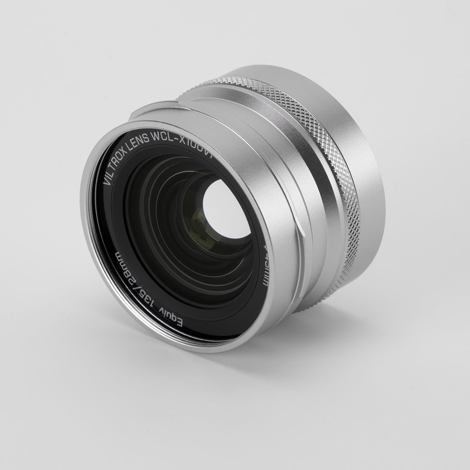 VILTROX WCL-X100VI Objectif de conversion large pour appareil photo Fujifilm série X100, objectif de reconnaissance automatique grand angle 0,8X pour appareils photo Fuji Fujifilm X100VI, X100V, X100F, X100S, X100 - Argent – Image 2