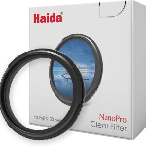 Haida NanoPro X100 X100VI Filtre UV de protection transparent (argent), pour appareils photo numériques Fujifilm série X100