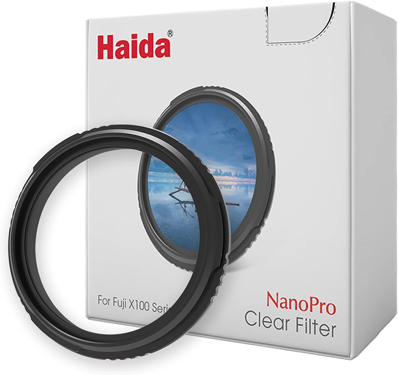 Haida NanoPro X100 X100VI Filtre UV de protection transparent (argent), pour appareils photo numériques Fujifilm série X100