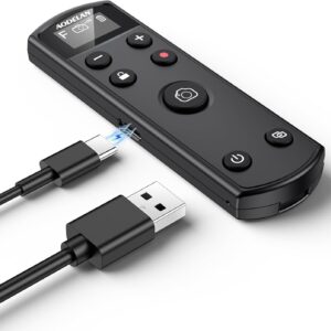 Déclencheur rechargeable pour appareil photo Fujifilm, télécommande sans fil AODELAN compatible avec Fuji X-T30 II, X-S10, X-H2, X-H2S, X-T3, X-T4, X-T5, X-S20, X-T30, X-T50, X-M5, X100VI, X-E5, X Half