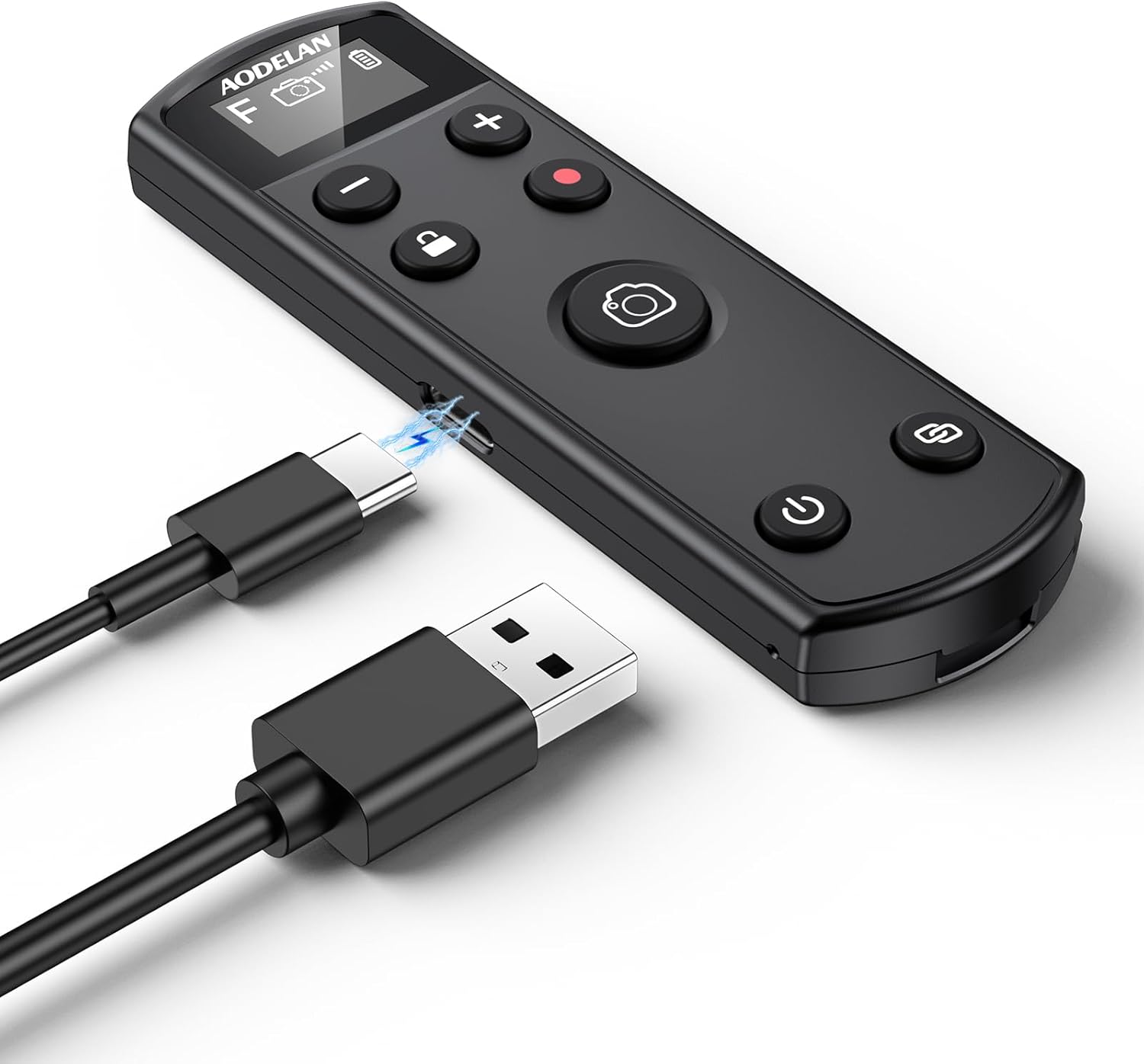 Déclencheur rechargeable pour appareil photo Fujifilm, télécommande sans fil AODELAN compatible avec Fuji X-T30 II, X-S10, X-H2, X-H2S, X-T3, X-T4, X-T5, X-S20, X-T30, X-T50, X-M5, X100VI, X-E5, X Half