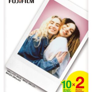 FUJIFILM Instax Mini Lot de 2 films instantanés (blanc), 20 photos