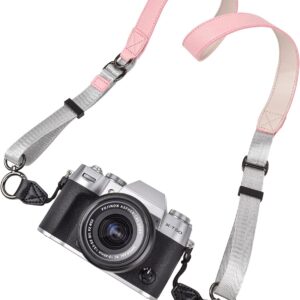 VOVMOEYA Sangle de Cou pour Appareil Photo, Sangle de Corps X-T50 Sangle d'épaule réglable en PU pour Les Photographes