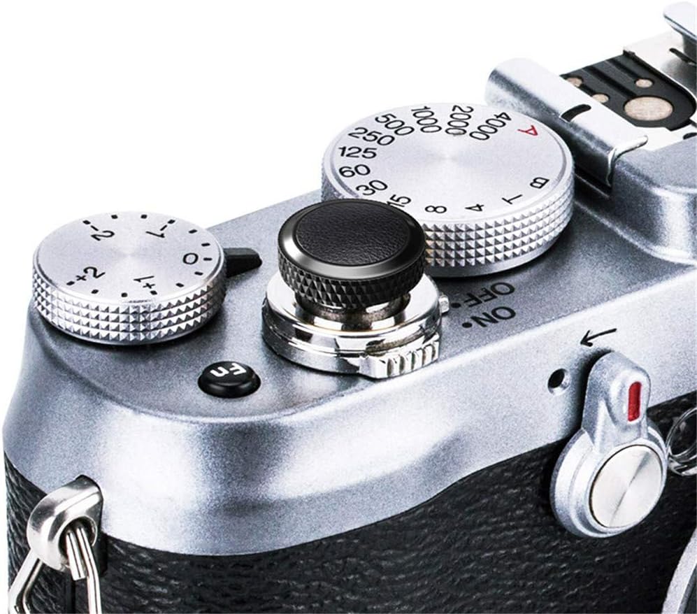 Capuchon de bouton de déclenchement d'appareil photo souple pour Fujifilm XT30III X-M5 X Half X100VI X-T5 X-T30 II X-T20 X-T10 X-E5 XE4 X-T4 XT3 XT2 X-Pro3 X100V X100F X100T X100S GFX100RF RX10 IV III RX1RII RX1R RX1 Noir