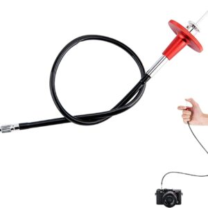 JJC Câble de déclenchement mécanique avec verrouillage d'ampoule pour Fuji Fujifilm X-M5 X-T5 X-T4 X-T3 X-T30 X-PRO3 X100VI X100V X100F X-T20 X-T2 X-E4 X-E3, Sony RX1R II RX10 IV III, Lecia M10 M9 et plus