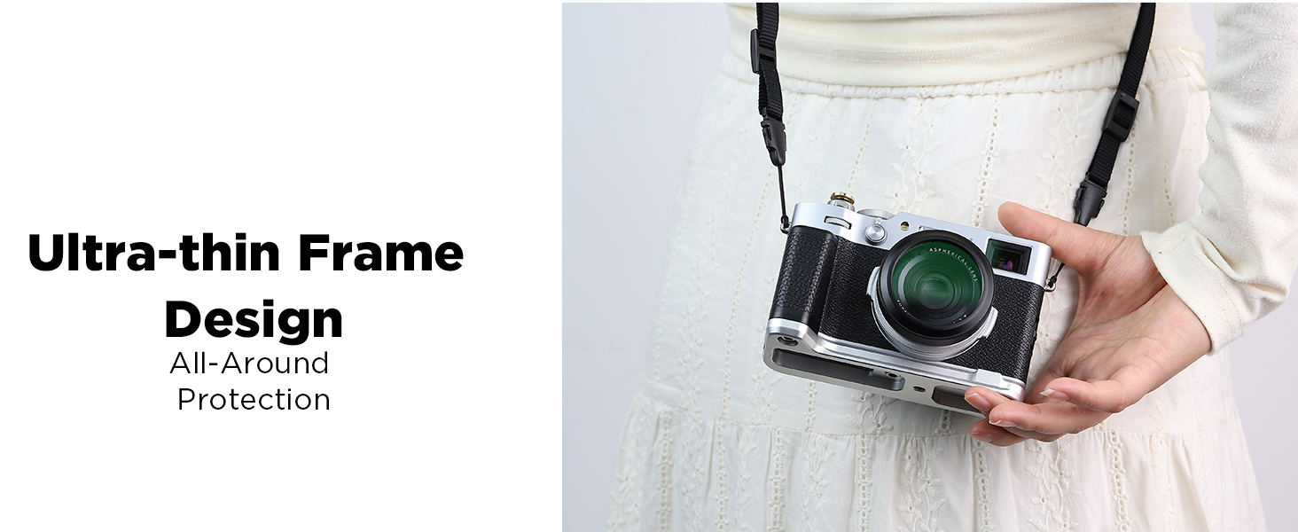 Haoge MC Filtre de protection d'objectif de caméra UV pour appareil photo Fujifilm X100VI Fuji X100V