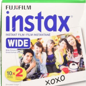 Fujifilm Wide Instant Color Film Instax pour appareils photo 200/210 - 2 Twin Packs - 40 P.