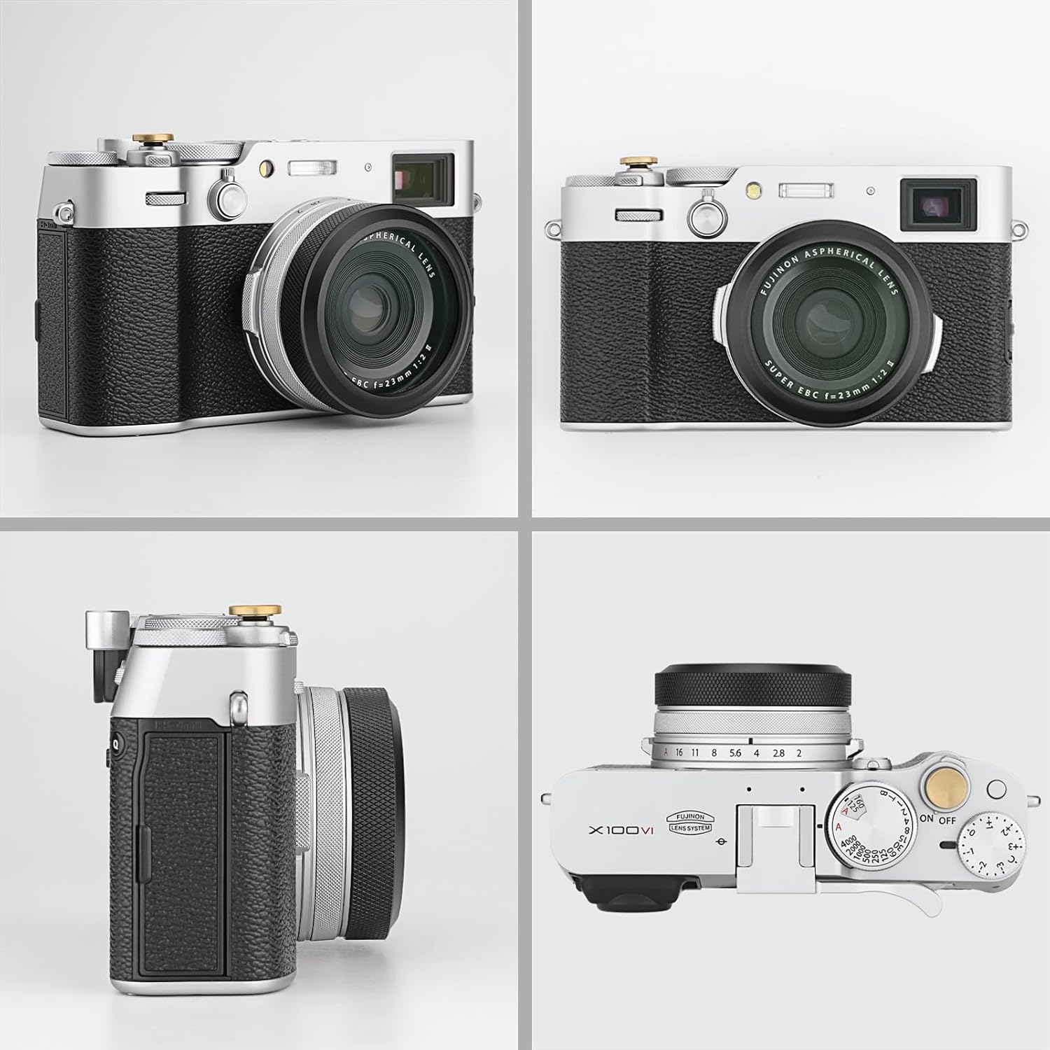 Haoge MC Filtre de protection d'objectif de caméra UV pour appareil photo Fujifilm X100VI Fuji X100V avec bague d'adaptation intégrée Noir LUV-XVIB – Image 9