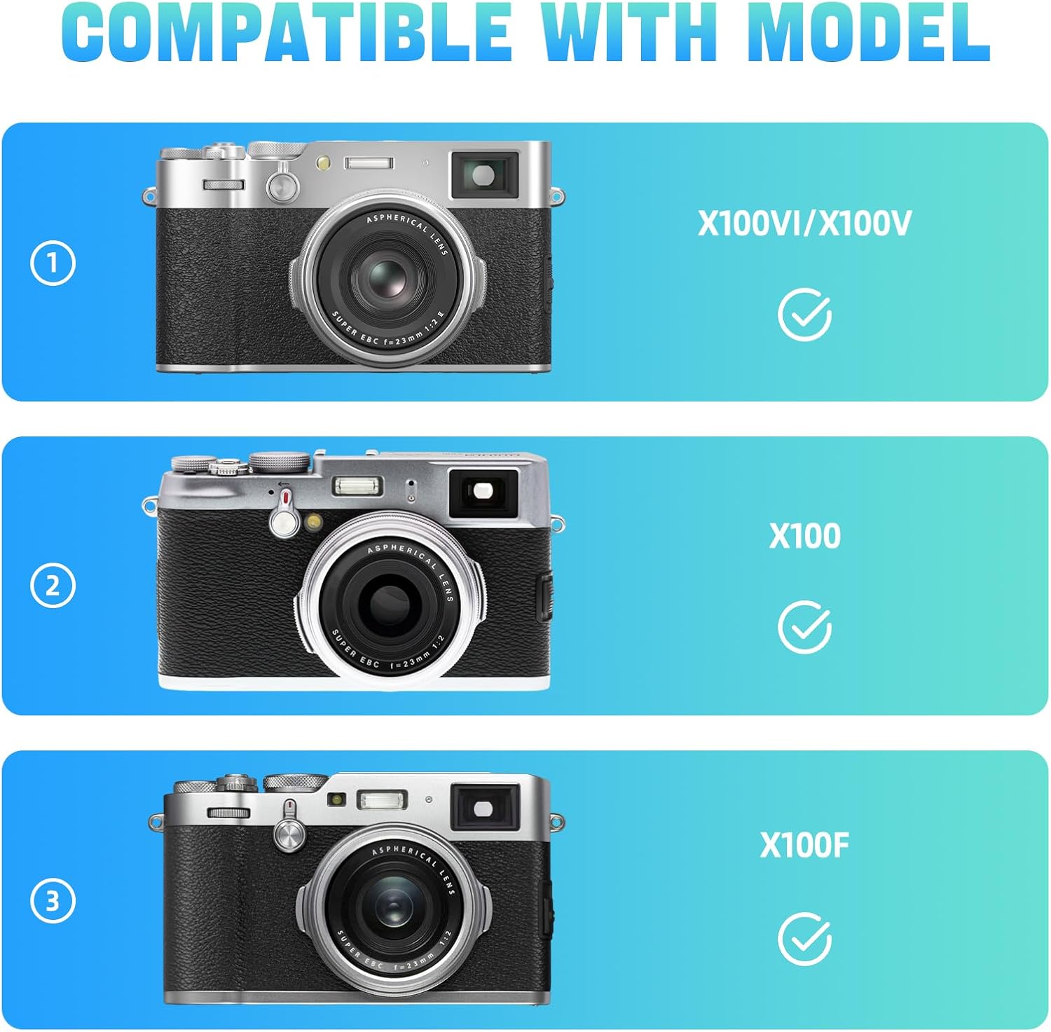 HESPLUS Étui de transport de voyage pour appareil photo Didital Fujifilm X100VI/X100V/X100F/X100S, sac pour appareil photo, étui de protection antichoc avec bretelles réglables – Noir (étui uniquement) – Image 4