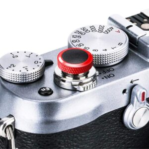 Capuchon de bouton de déclenchement souple pour Fuji Fujifilm X-T30 III X Half X-M5 X-E5 X100VI XT5 X-T30 II XT30 XT3 X100F X-Pro2 X-Pro1 XT2 XE3 X-E2S X-T20 X100T GFX100RF RX10 IV III II, RX1RII, RX1R, RX1/ R Noir